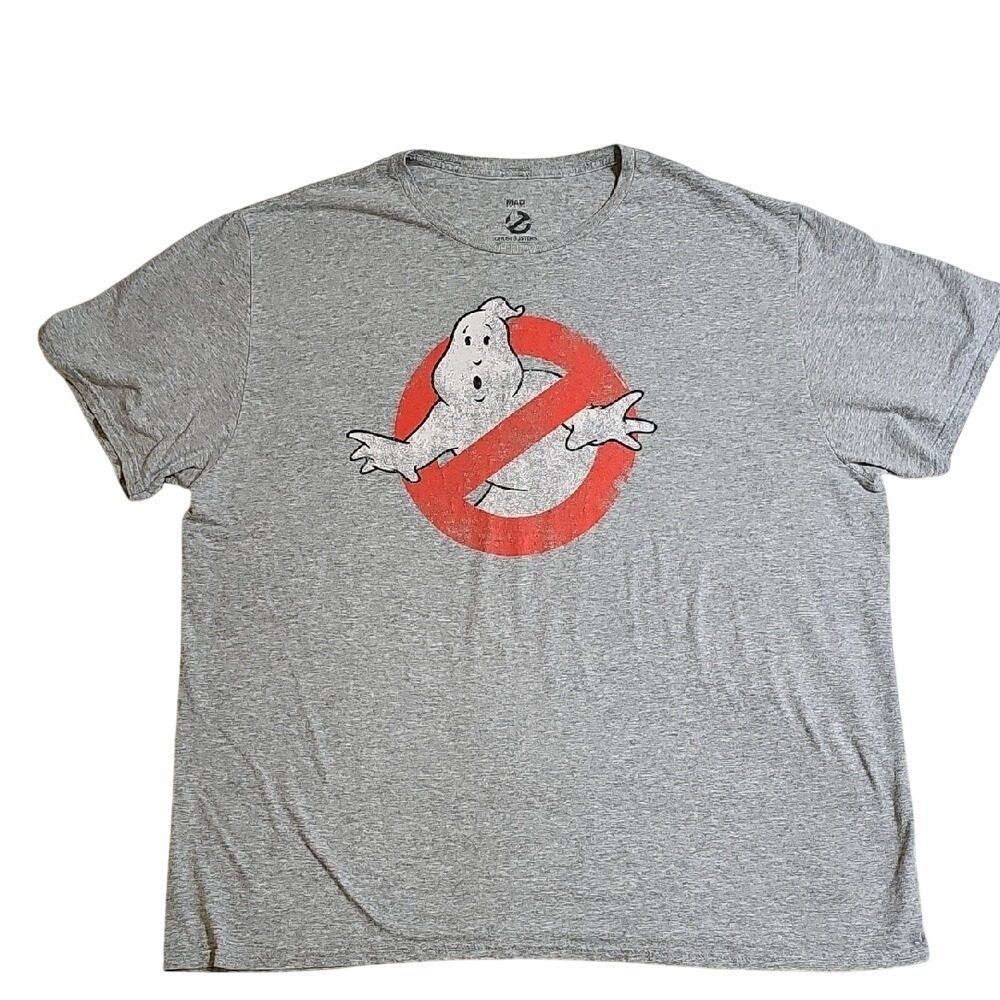 MAD Engine Ghostbusters Logo GraphicTee in Gray Unisex 2x